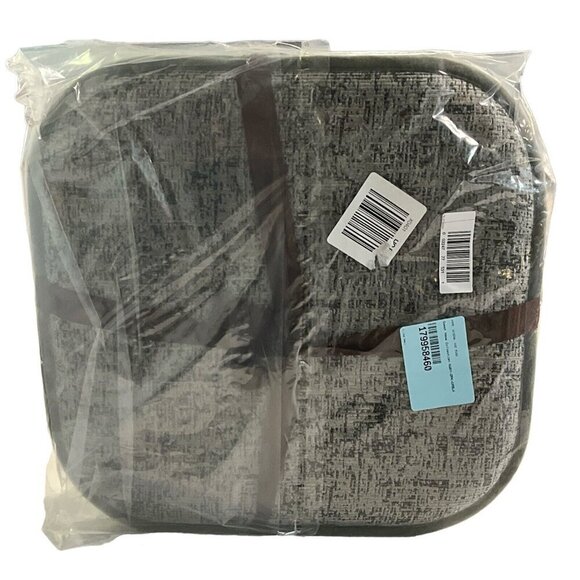 Broadway Memory Chair Foam Cushion Sweet Home Collection Black White 2 Pack - Picture 9 of 9